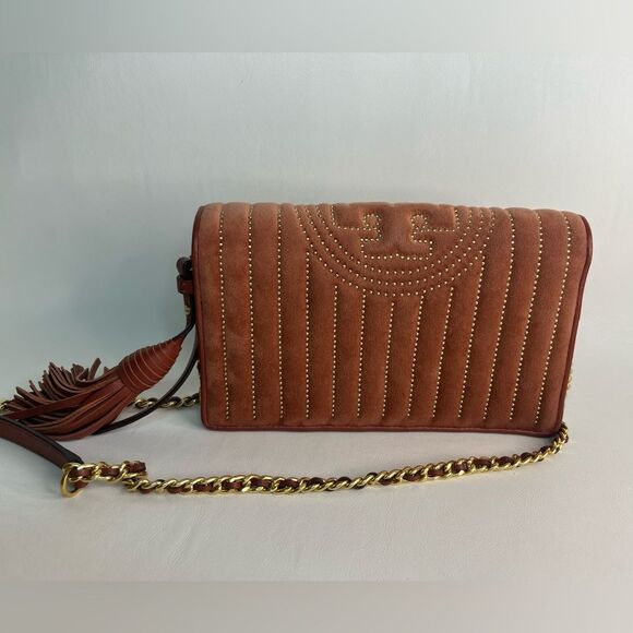 Authentic Tory Burch Velvet Fleming Crossbody - Picture 5 of 13